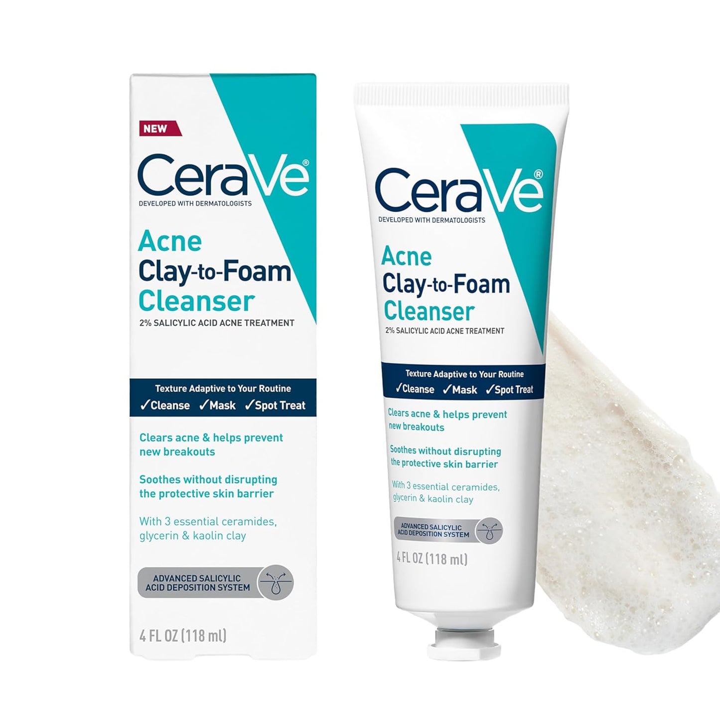 2% salicylic acid with advanced deposition technology to clear and prevent acne breakouts