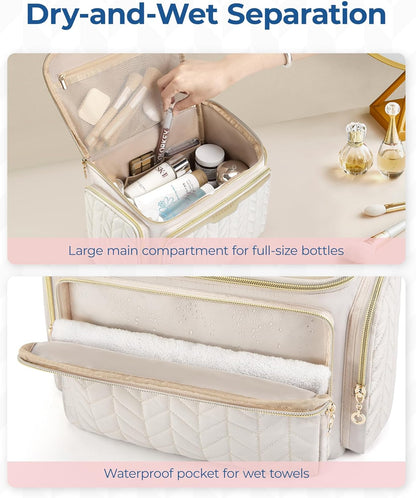 2 side dry pockets for upright bottle storage