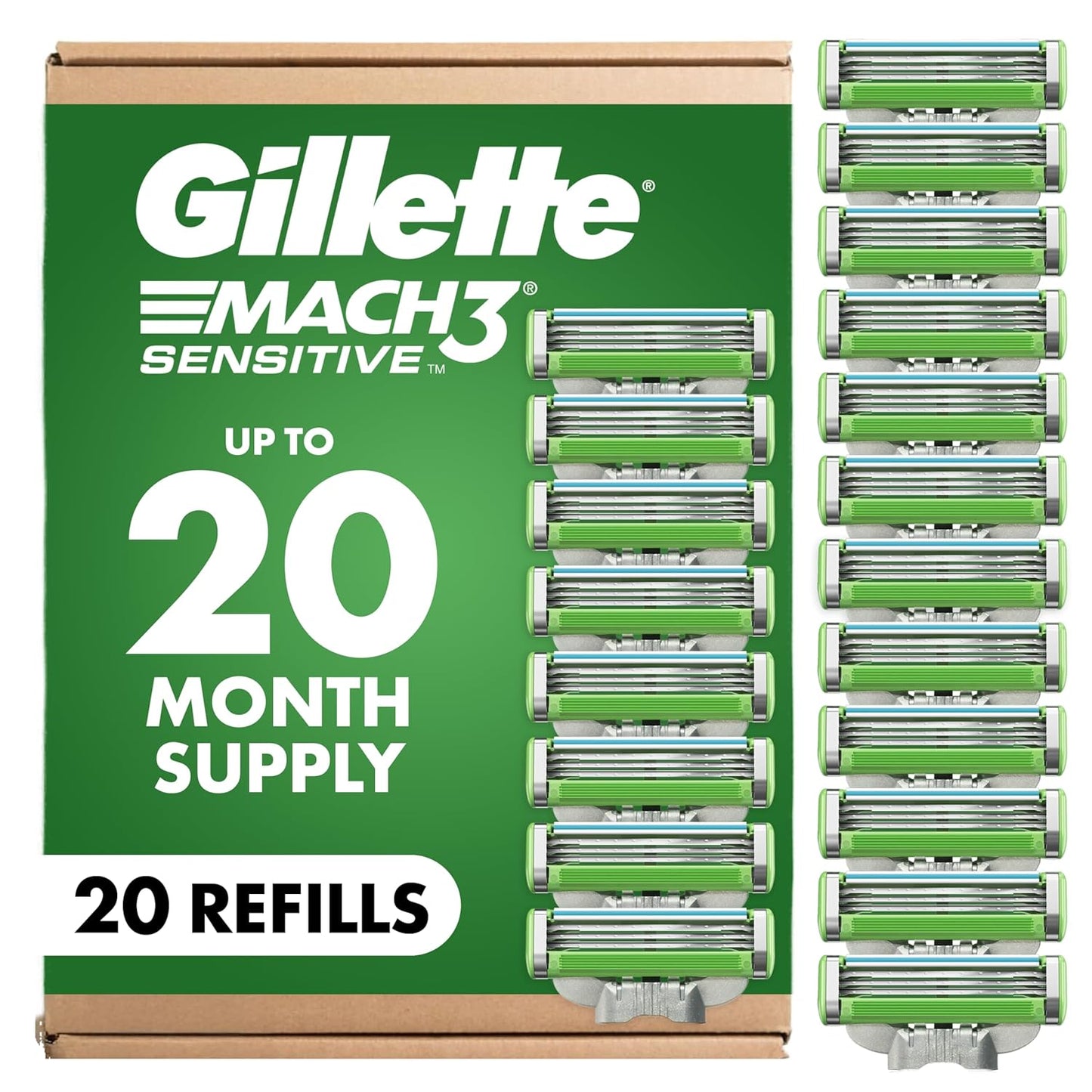 20-count bulk pack of replacement blade cartridges