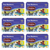 Celestial Seasonings True Blueberry Herbal Tea Bags – Caffeine-Free Bedtime Wind-Down Ritual for Evening Self-Care