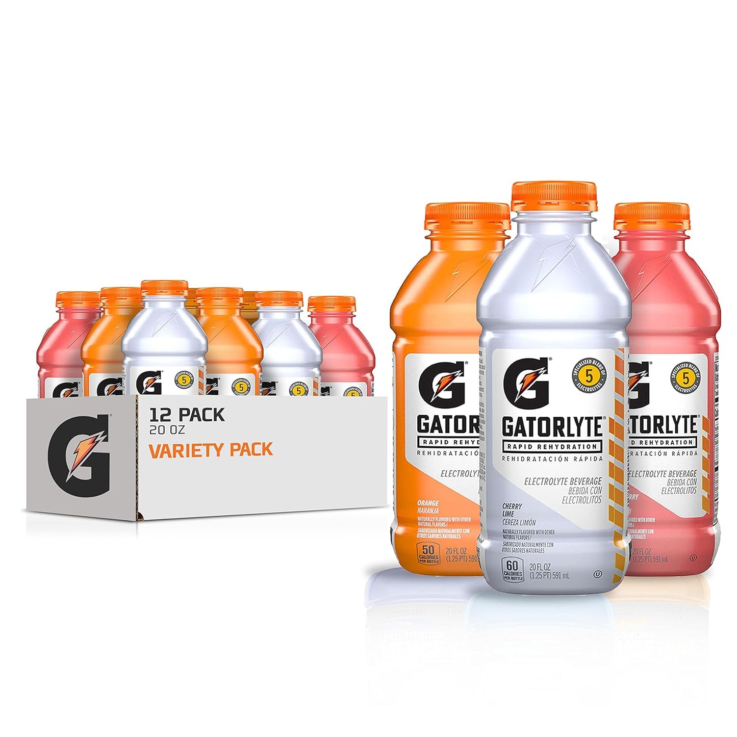 20 fl oz single-serve bottles, pack of 12 for multi-day supply