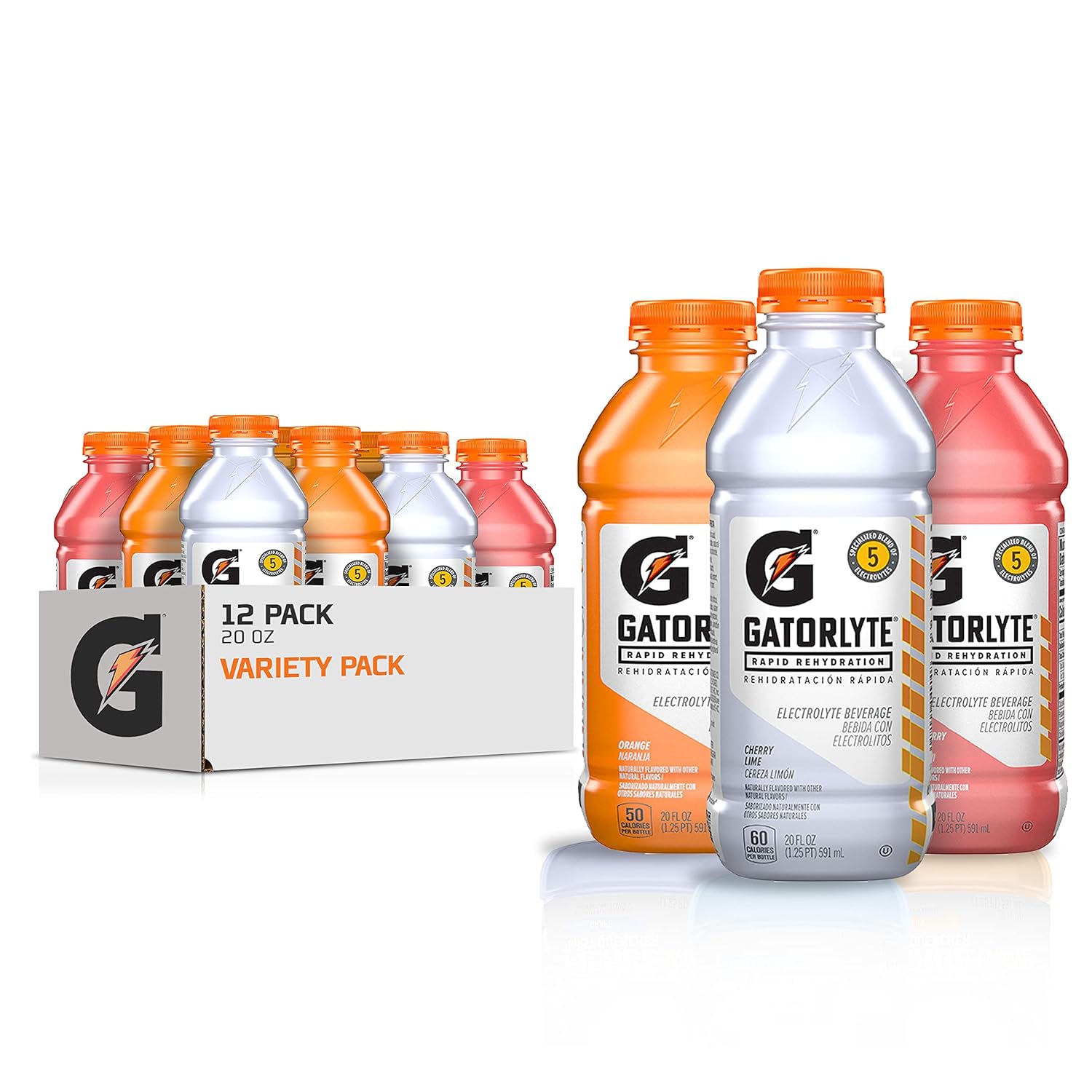 20 fl oz single-serve bottles, pack of 12 for multi-day supply