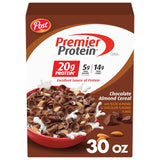 Post Premier Protein Chocolate Almond Cereal — Quick Focus Breakfast for the Home Office, 20g Protein to Power the Workday