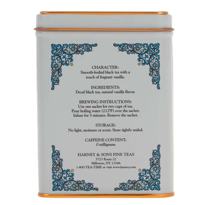 20 individual tea sachets per tin, each brewing a 12 oz cup