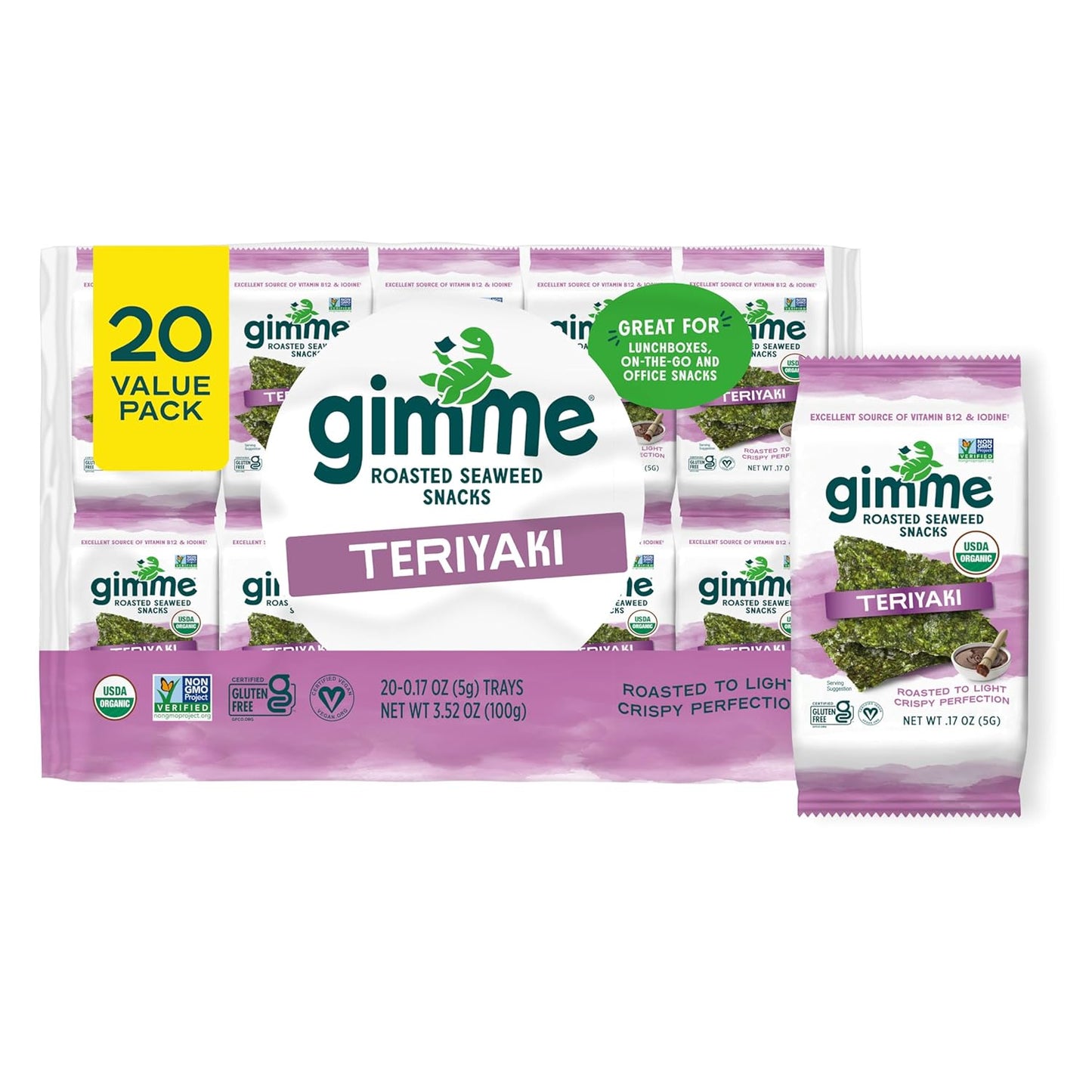 20 individually wrapped 0.17oz (5g) single-serve packs per box