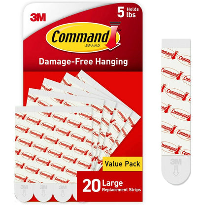 20 large replacement strips per pack with 40-strip variant available