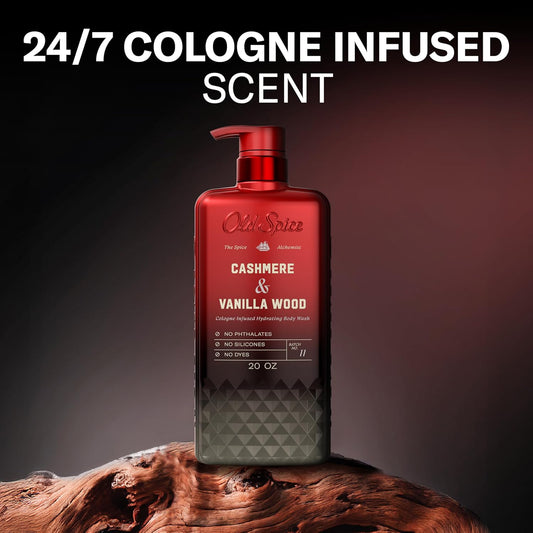20 oz hydrating body wash bottle with 24/7 cologne-infused fragrance technology