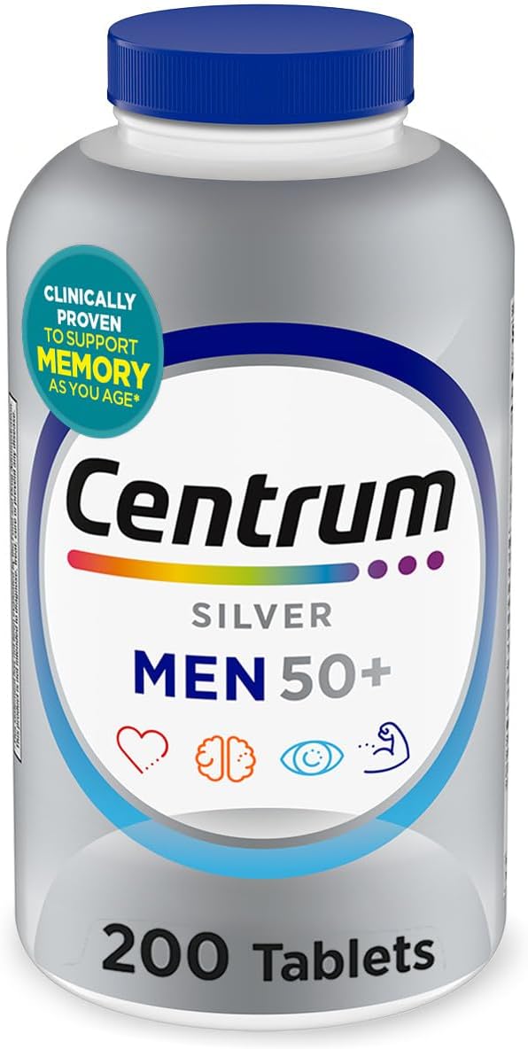 200-count bottle (also available in 100-count variant) providing roughly 3-6 months of supply