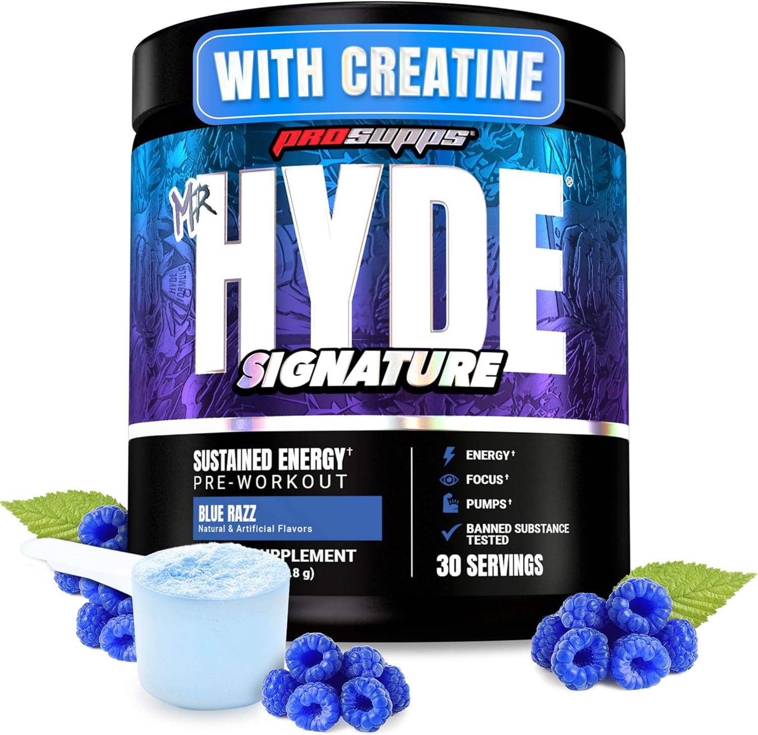206mg caffeine per serving for acute energy and focus