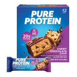 Pure Protein Chewy Protein Bars – Self-Care Snack for Quiet Wellness Breaks, 20g Protein