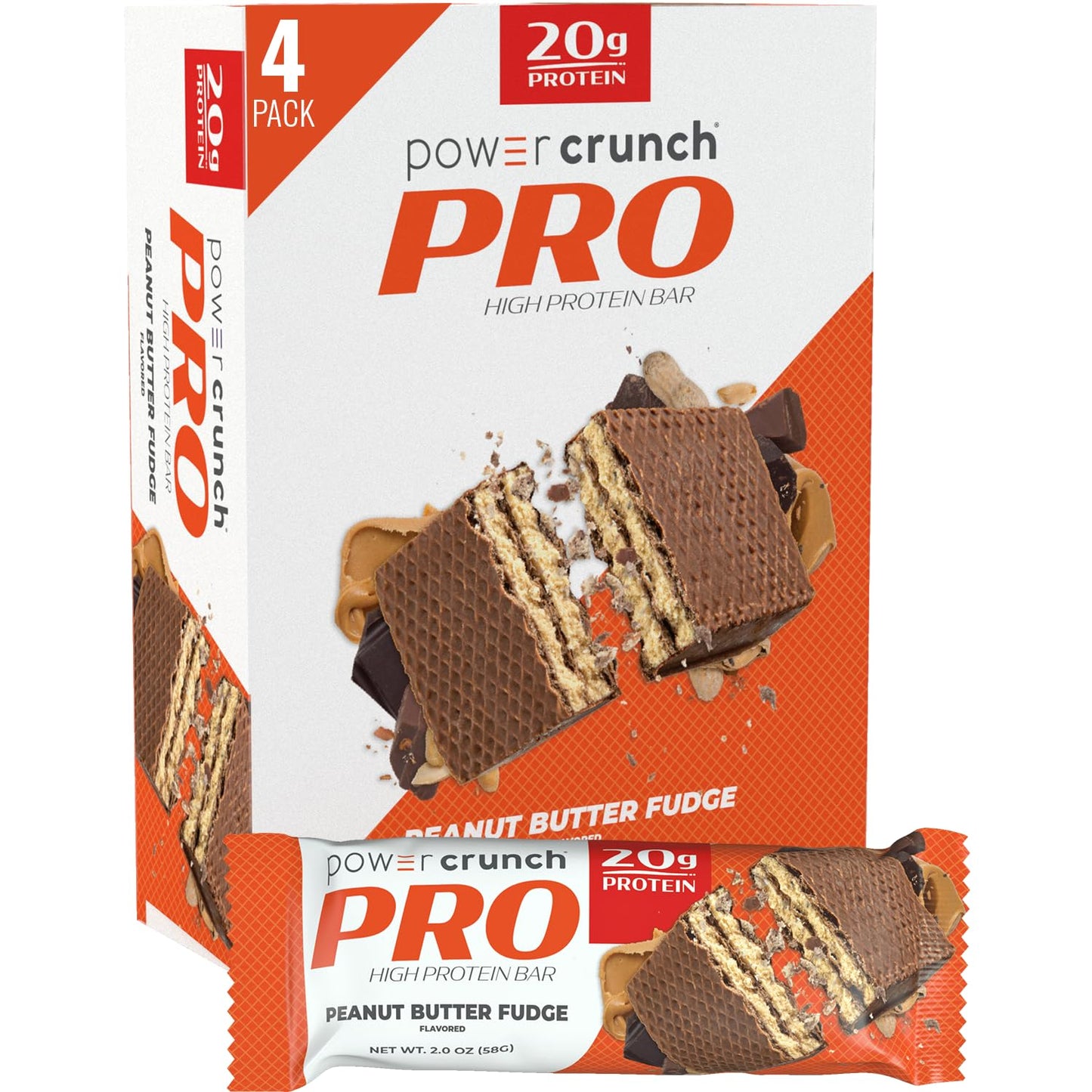 20g protein per 2.0 oz bar from high-dh hydrolyzed proto whey