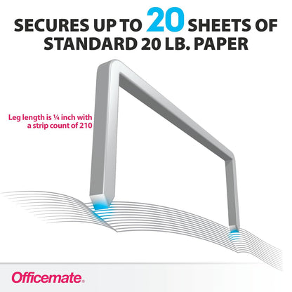 210 staples per strip for quick, hassle-free stapler refills