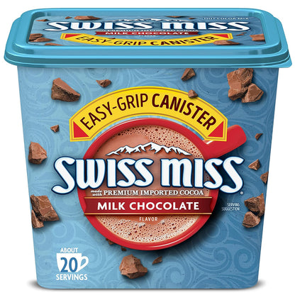 22.23 oz canister in optimized square shape for easier pantry storage