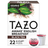 TAZO Awake English Breakfast Tea K-Cups – High-Caffeine Desk Brew for Focused Home Office Mornings