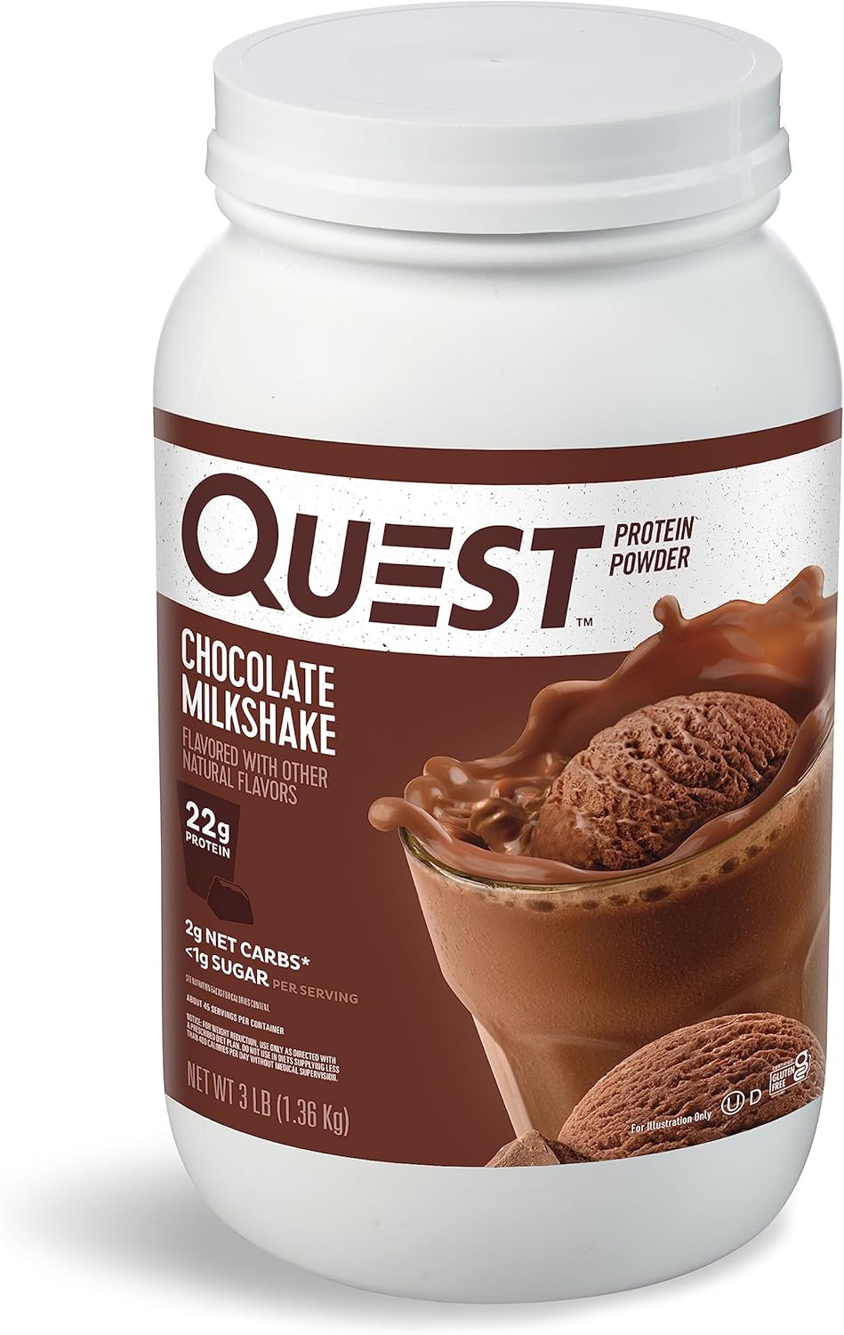 22g complete dairy protein per scoop from whey protein isolate, micellar casein, and milk protein isolate