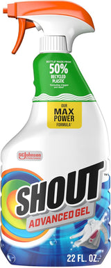 Shout Advanced Gel Stain Remover for Kids' Clothes – Pretreat Play-Dirt, Grass, and Food Messes Before Laundry