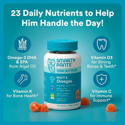 23 bioavailable nutrients including omega-3 dha/epa from algal oil, vitamin d3, c, b12, b6, a, k, zinc, and folate