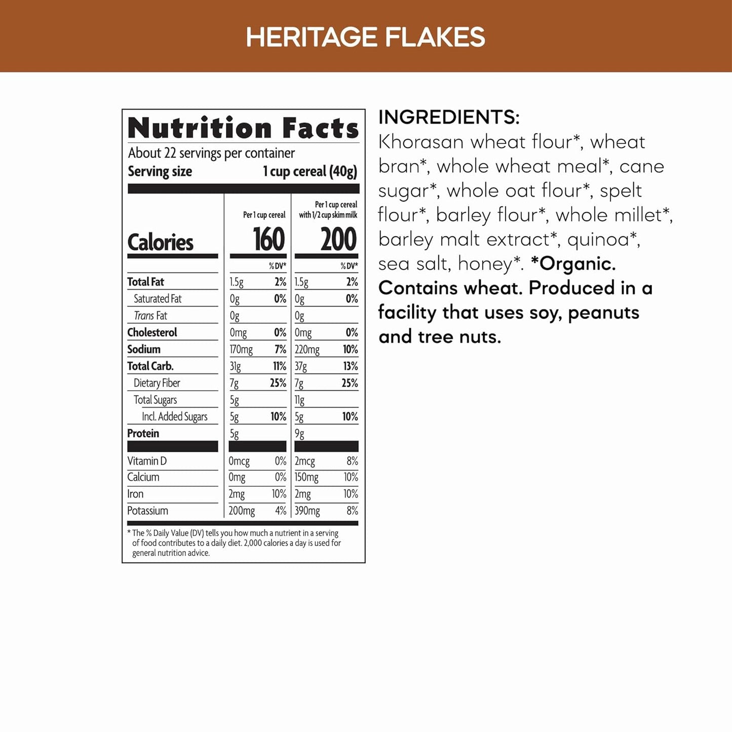23g whole grains and 5g protein per serving