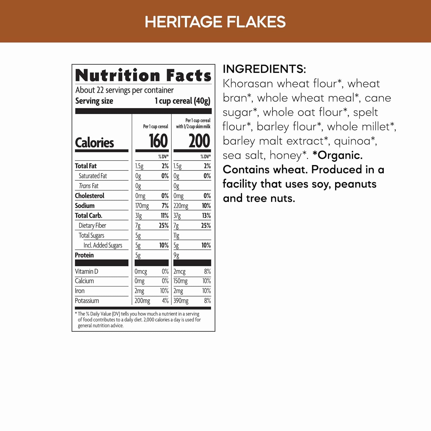 23g whole grains and 5g protein per serving