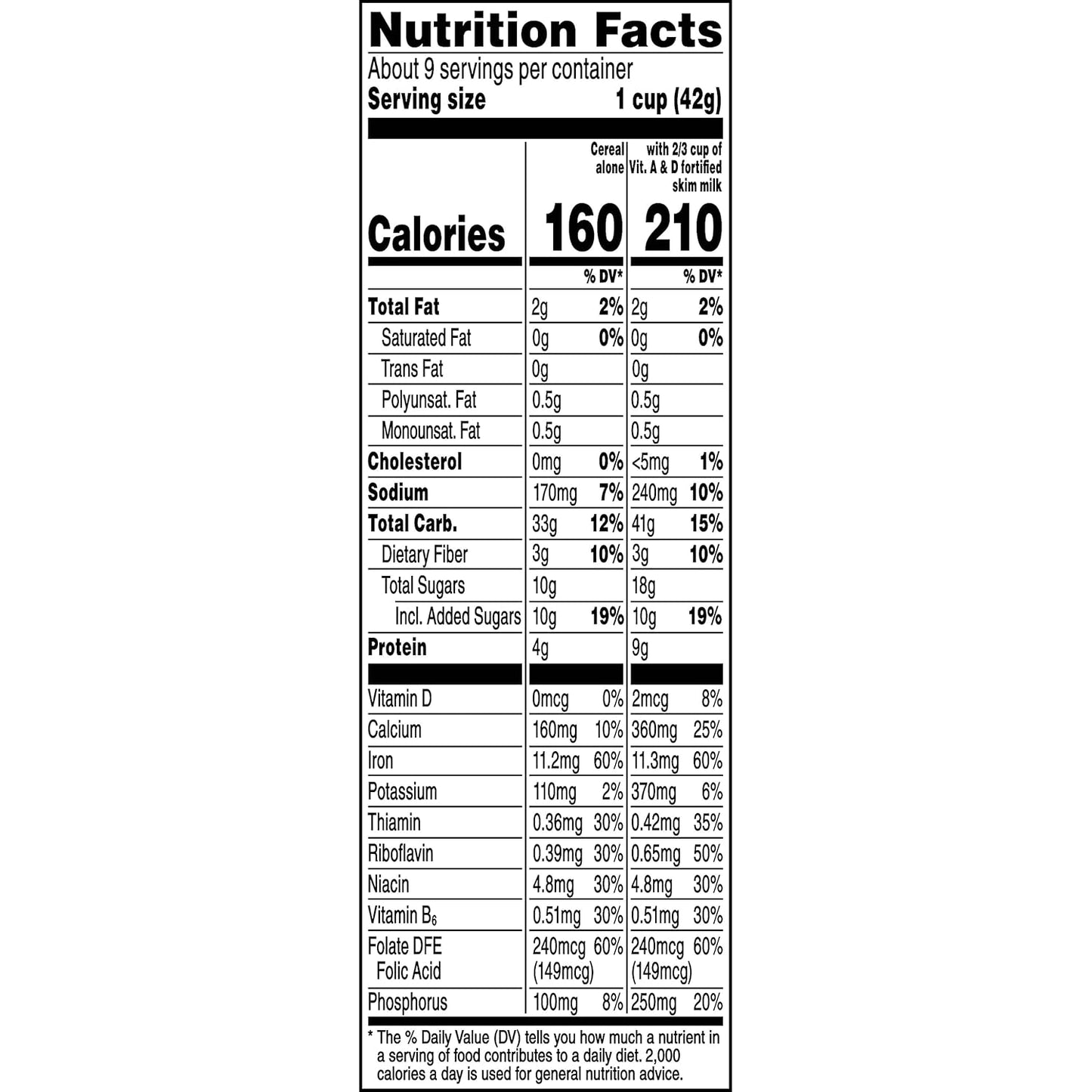 24-25g whole grains per serving from oat, wheat, and rice flours