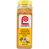 Lawry's Perfect Blend Chicken & Poultry Rub, 24.5 oz – Backyard Grill and Patio Seasoning for BBQ Chicken, Burgers, and Open-Air Cookouts