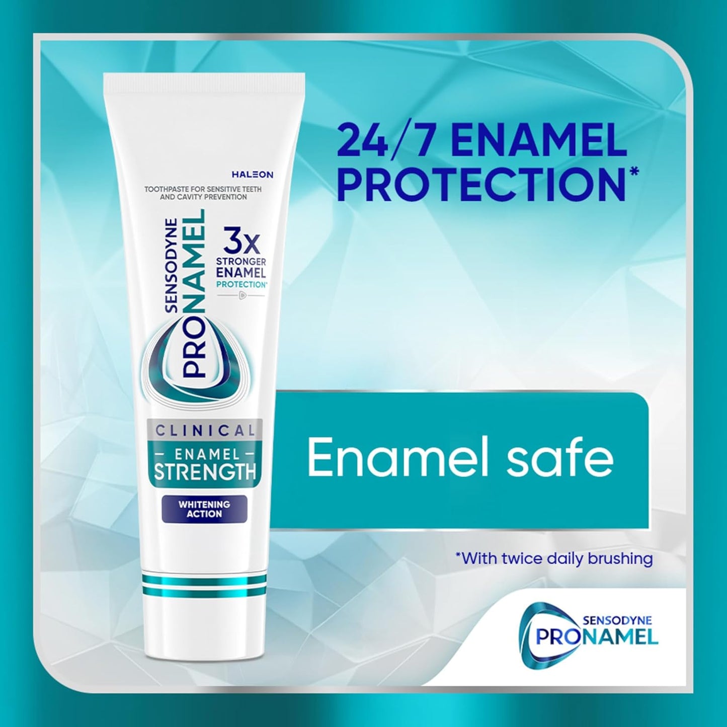 24/7 enamel protection with twice daily brushing