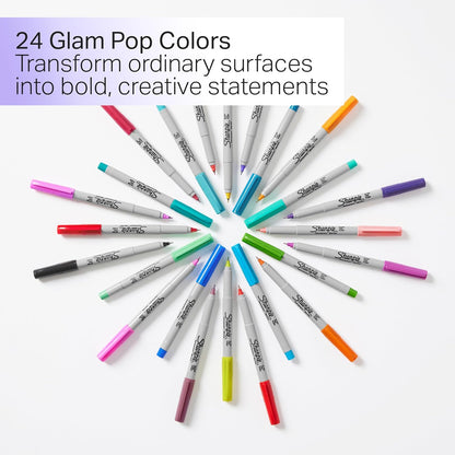 24 assorted vibrant glam pop shades in a single pack