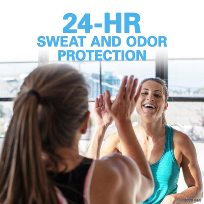 24-hour sweat and odor protection
