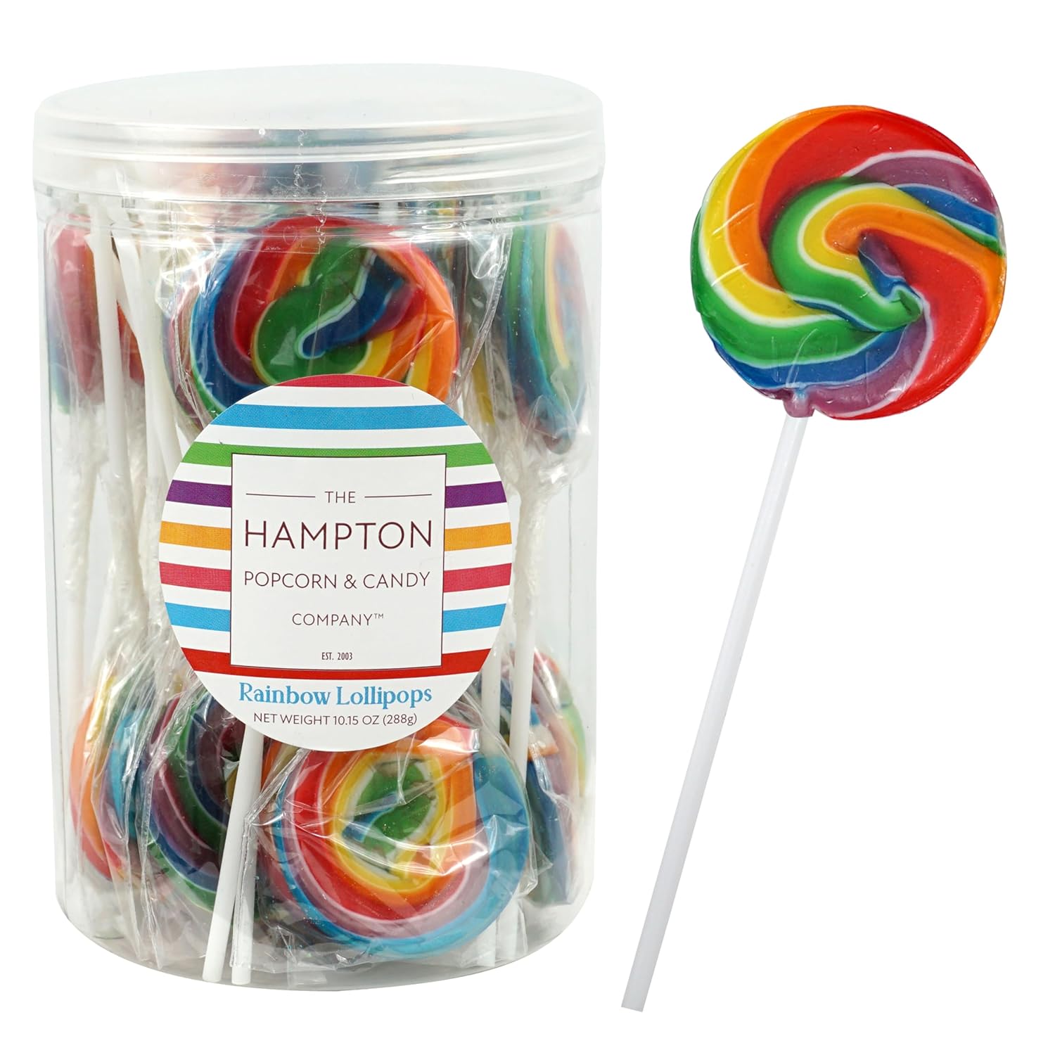 24 individually wrapped swirl lollipops per pack