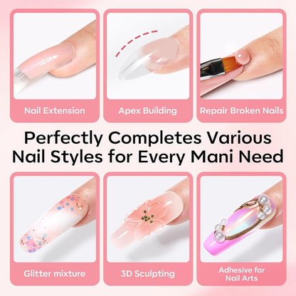 24 reusable dual nail forms across 12 sizes (a and b points) for custom fit