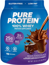 Pure Protein 100% Whey Protein Powder – Wellness Shake for Lean Muscle Recovery, Rich Chocolate 1.75 lb