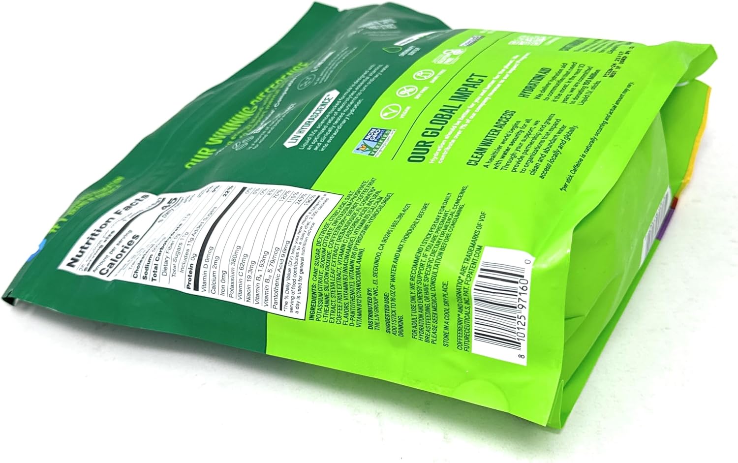 26 individual single-serving stick packs in a resealable pouch