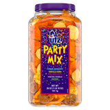 Utz Party Mix 26 oz Barrel - Portable Tailgate and Patio Snack for Game Day and Backyard Cookouts