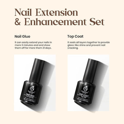26 product variants covering multiple nail shapes (square, almond, squaval), sizes (s/m), and french tip color collections