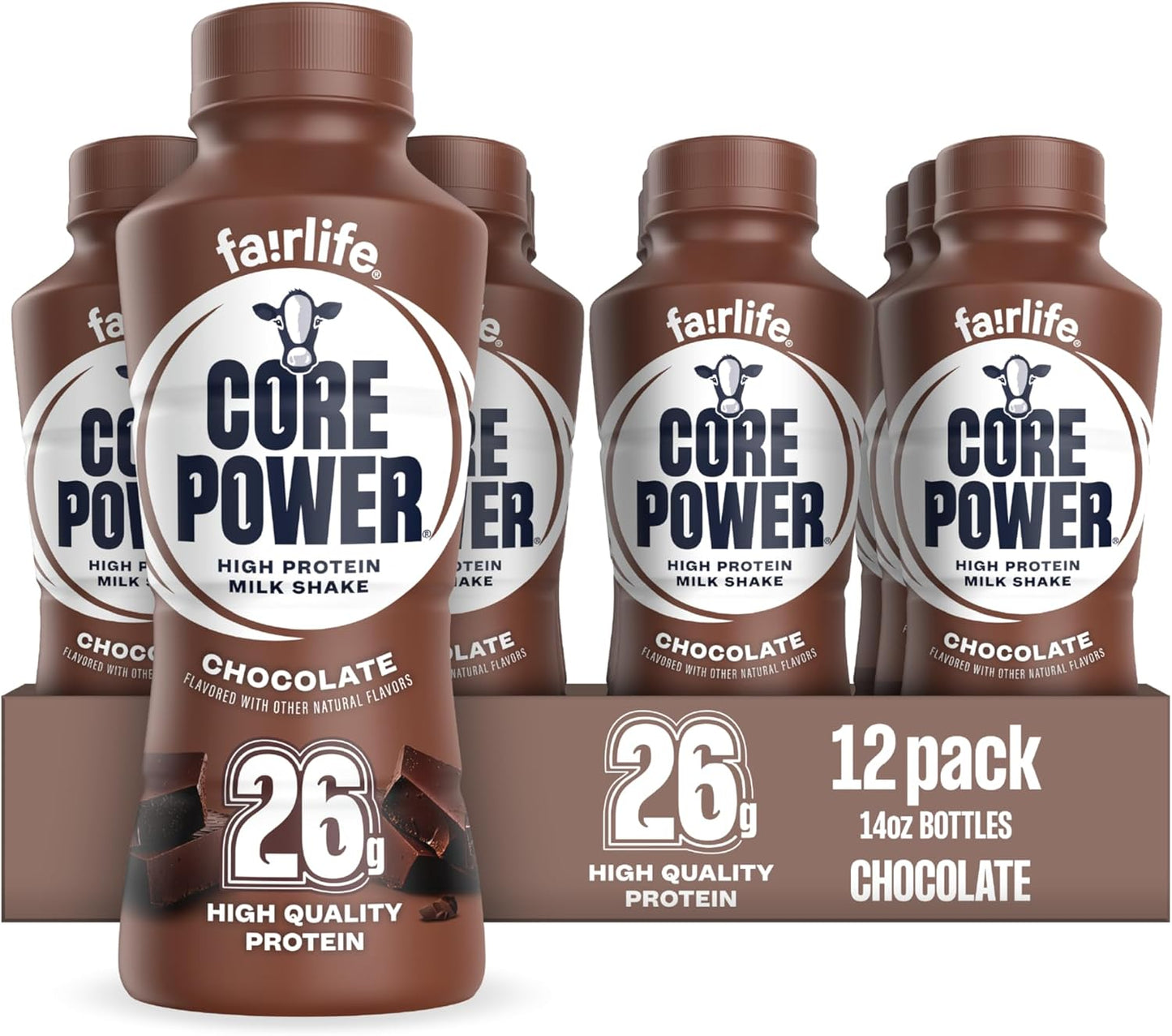 26g complete protein per 14 fl oz bottle