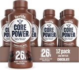 Core Power Protein Shake – Wind-Down Recovery Drink for Post-Workout Self-Care Routine, Chocolate 12 Pack