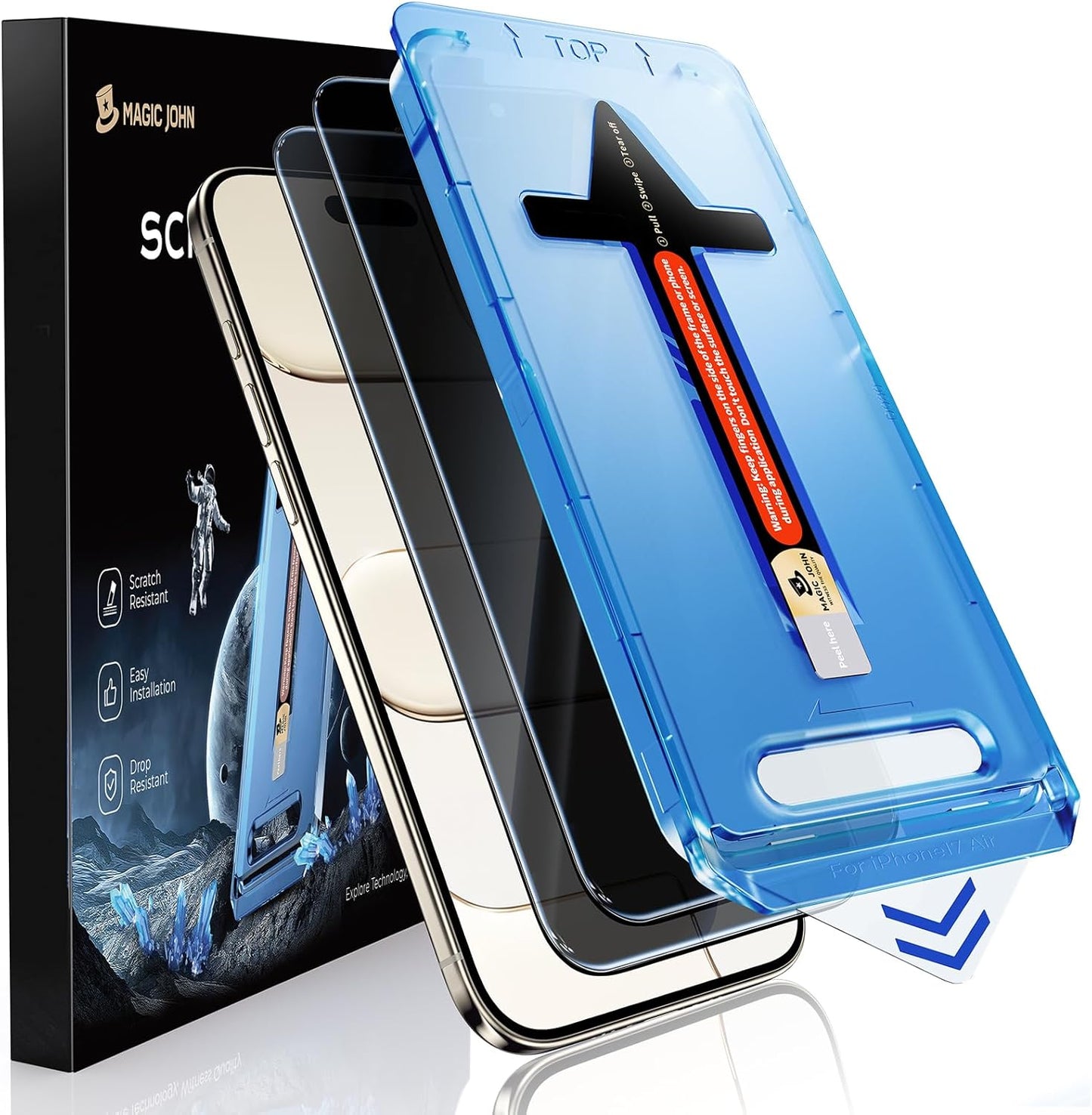 28° anti-spy privacy tempered glass