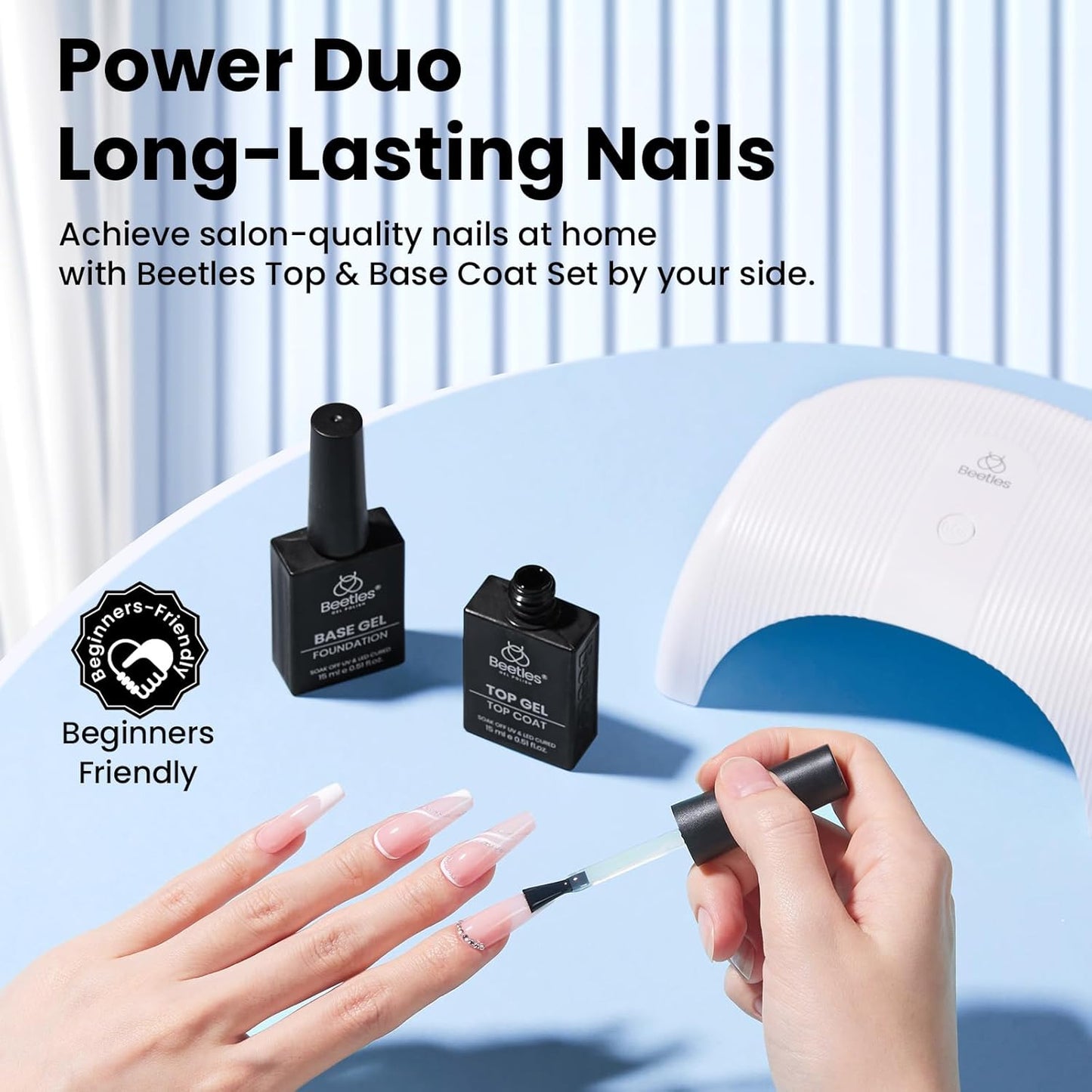 28+ day long-wearing flexible formula resistant to chips, scratches, and stains