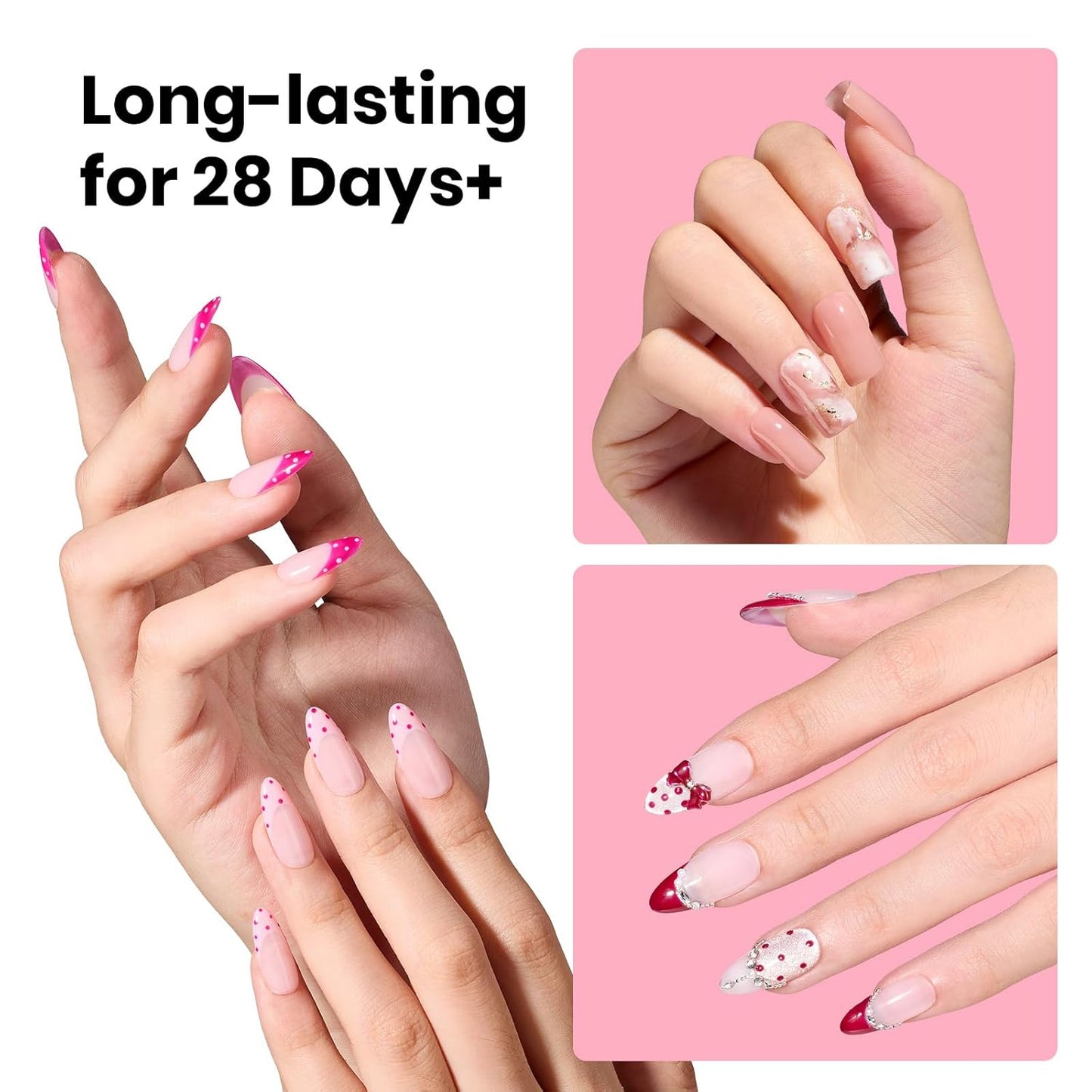 28+ day wear claim for extended manicure durability
