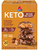 Atkins Caramel Almond Clusters – Mindful Low-Carb Snack for Self-Care Pantry, Guilt-Free Dessert Replacement