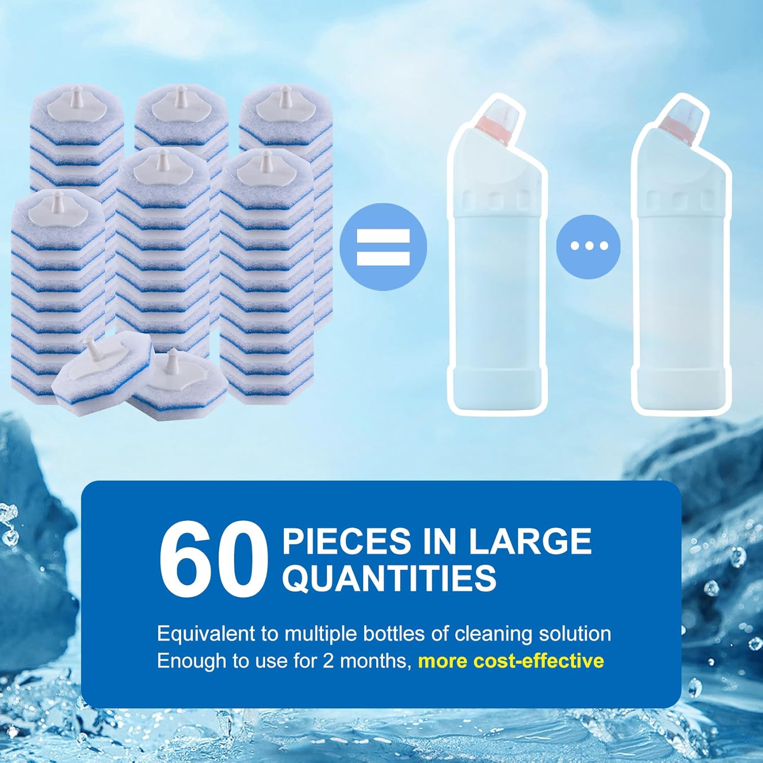 2mm thickened central cleaning layer with preloaded cleaning solution