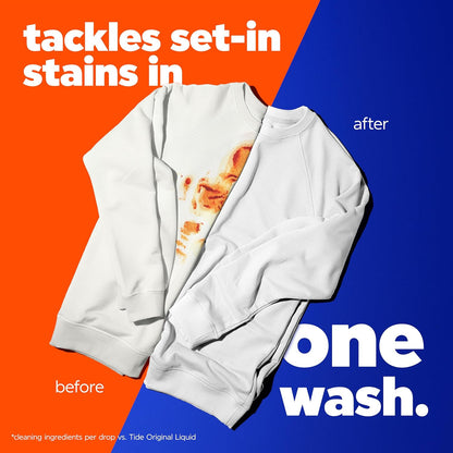 2x cleaning ingredient concentration vs. leading baking soda-based liquid detergent