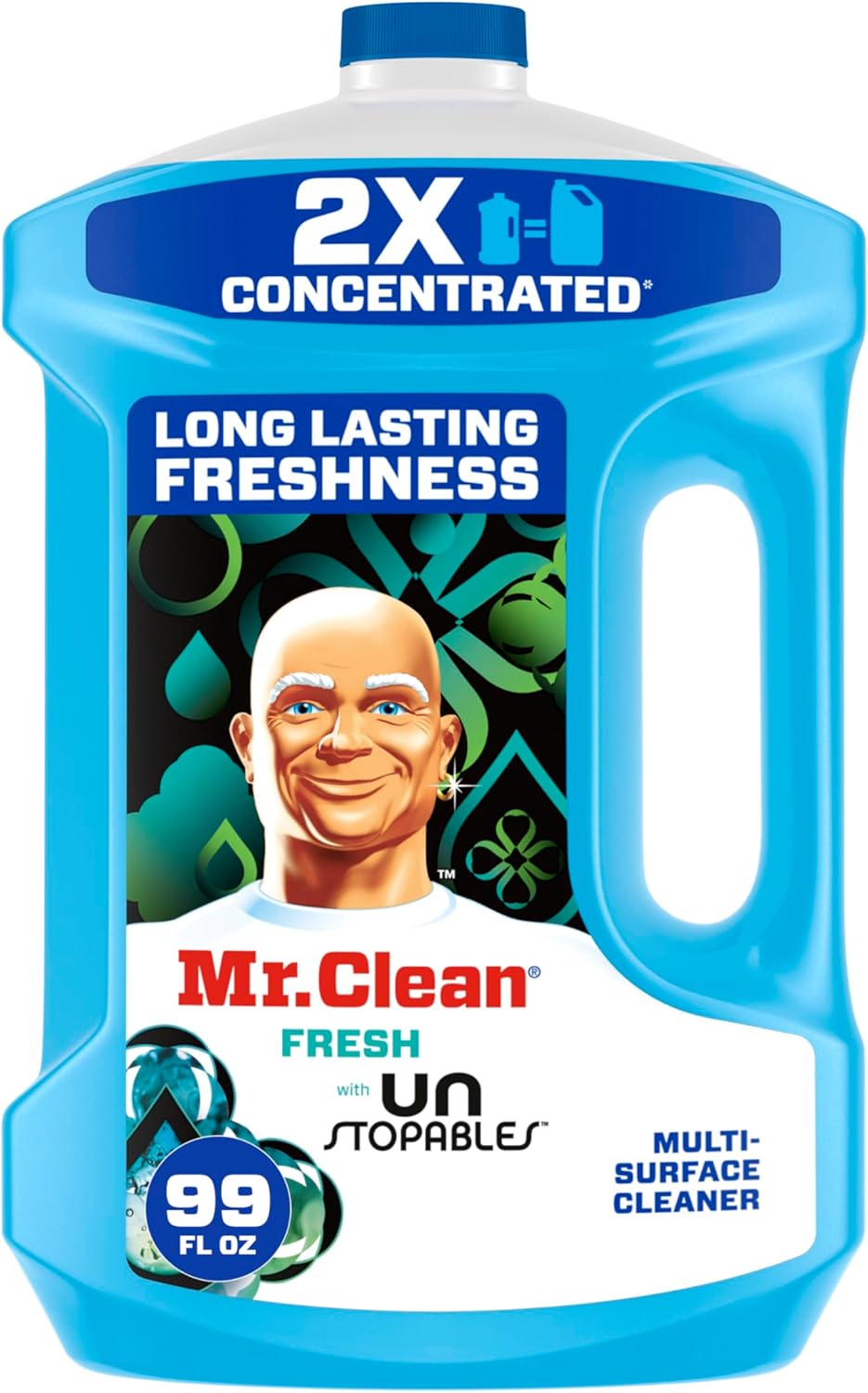 2x concentrated formula vs. mr. clean original for stronger cleaning per drop