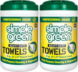 Simple Green Heavy-Duty Degreasing Towels for Commercial Kitchens, NSF Registered Safe Food Prep Wipes
