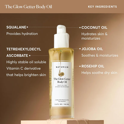 3.4 oz bottle with day and night usability for daily body application