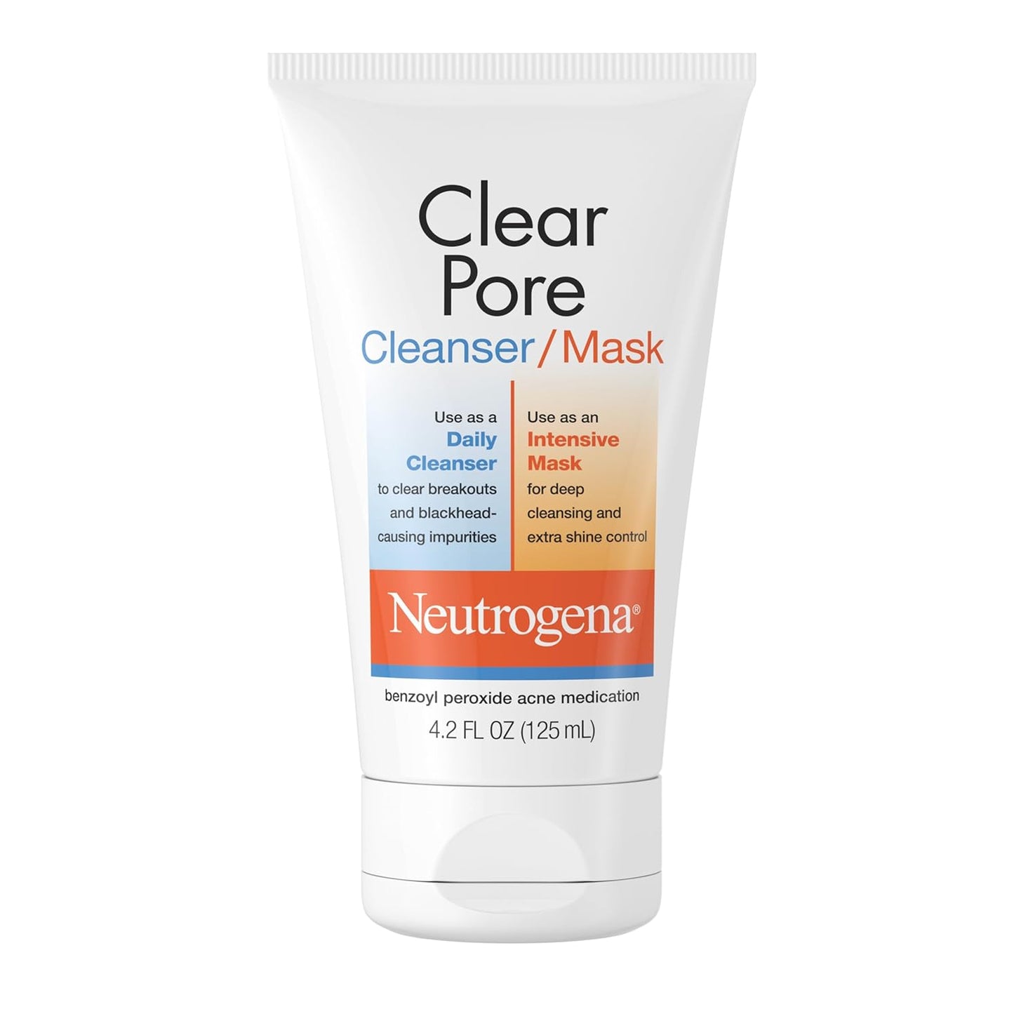3.5% benzoyl peroxide as active acne-treatment medication