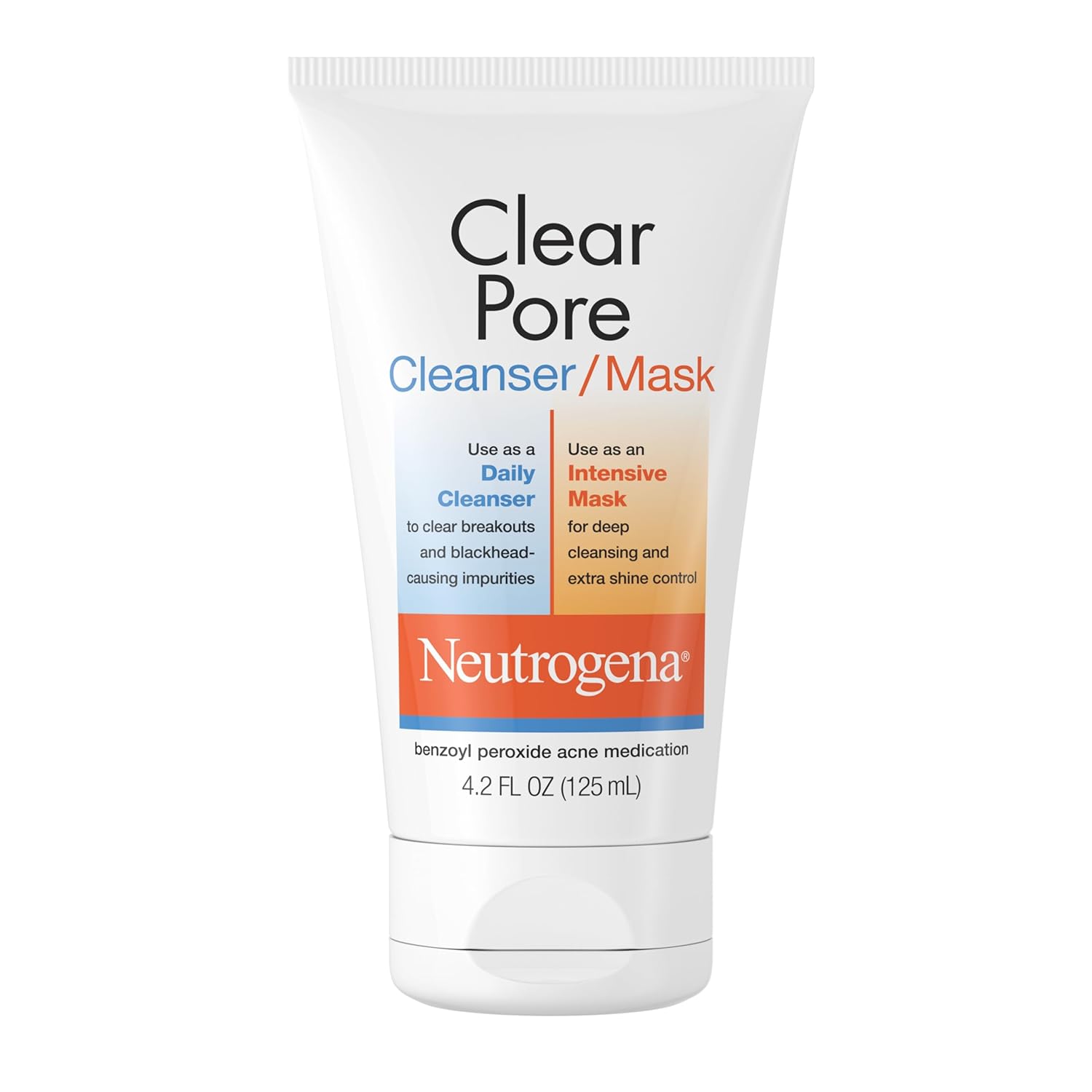 3.5% benzoyl peroxide as active acne-treatment medication