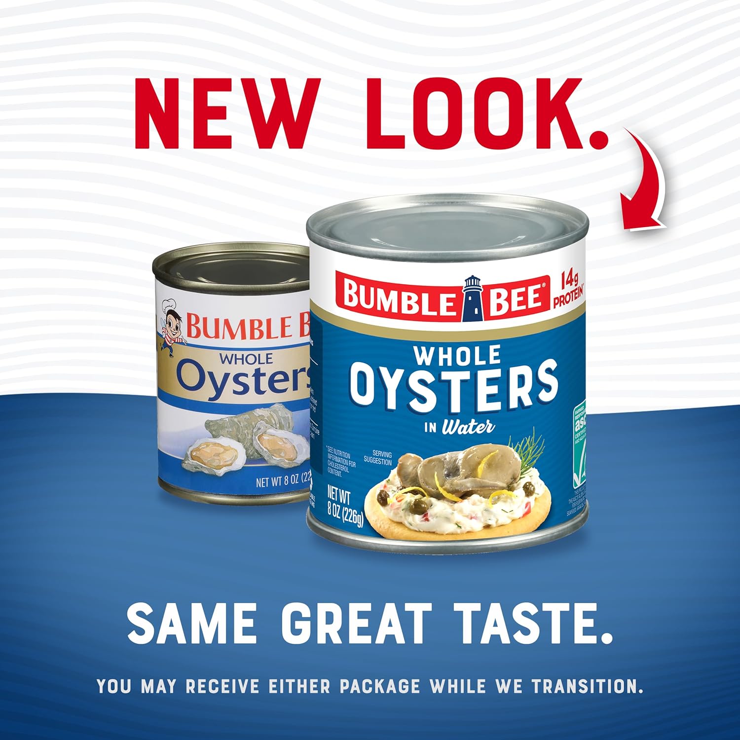 3.75 oz and 8 oz can sizes offered in packs of 1, 3, 4, and 12