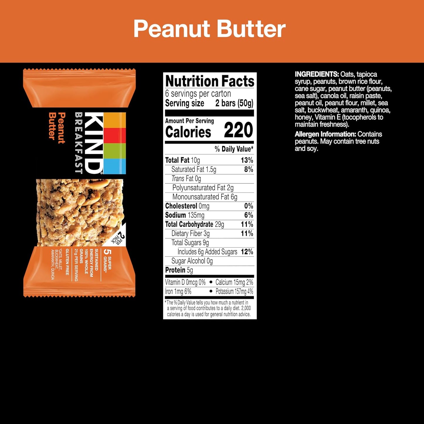 3-8g of protein per bar for light satiety