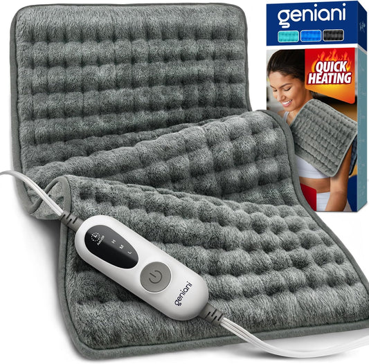 3 adjustable heat settings with fast, evenly distributed heating elements